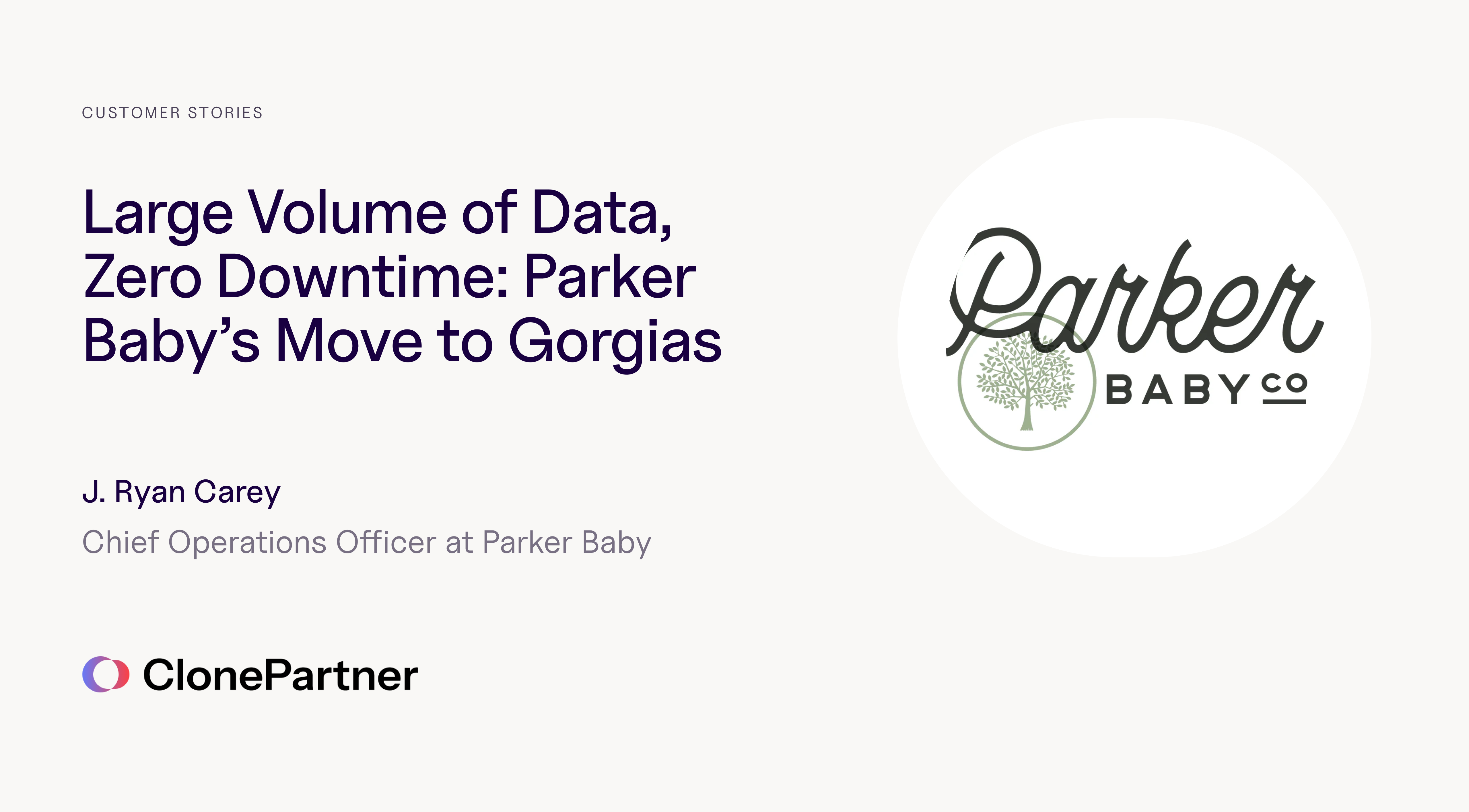 ClonePartner Parker Baby Gorgias Migraiton
