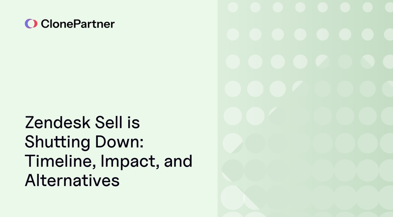 Zendesk Sell is shutting down